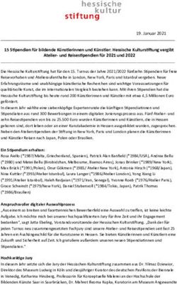 15 Stipendien f&uuml;r bildende K&uuml;nstlerinnen und K&uuml;nstler: Hessische Kulturstiftung vergibt Atelier- und Reisestipendien f&uuml;r 2021 und 2022