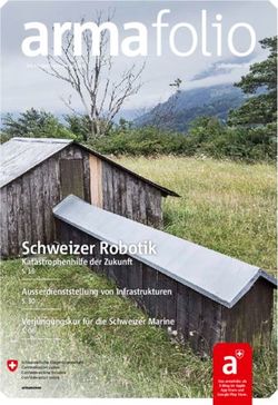 Schweizer Robotik Katastrophenhilfe der Zukunft - S. 16 - Das Magazin von armasuisse / No. 02 Dezember 2018
