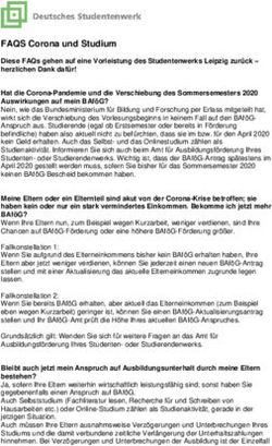 FAQS Corona und Studium - Studierendenwerk Mainz