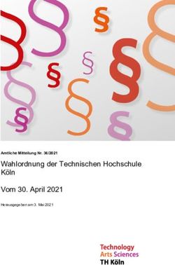 Wahlordnung der Technischen Hochschule Köln Vom 30. April 2021 - Amtliche Mitteilung Nr. 36/2021