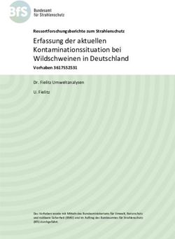 Erfassung der aktuellen Kontaminationssituation bei Wildschweinen in Deutschland