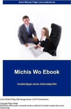 Autor:Michael Pelger,Marienburgerstrasse 5,67659 Kaiserslautern Copyright Pelger-Media Das Ebook darf an jeden verschenkt werden es darf nicht ...