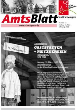 Nummer 11 Freitag, 13. M&auml;rz Jahrgang 2020 - Gemeinde ...