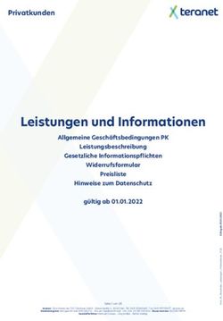 Leistungen und Informationen - teranet