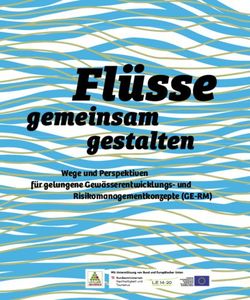 Fl&uuml;sse gemeinsam gestalten - Wege und Perspektiven f&uuml;r gelungene Gew&auml;sserentwicklungs- und Risikomanagementkonzepte (GE-RM) - Umweltdachverband