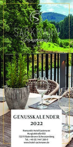 2022 GENUSSKALENDER Romantik Hotel Sackmann Murgtalstra&szlig;e 602 72270 Baiersbronn-Schwarzenberg - Wanderhotel L&ouml;wen