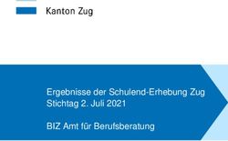 Ergebnisse der Schulend-Erhebung Zug Stichtag 2. Juli 2021 BIZ Amt f&uuml;r Berufsberatung