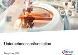 Unternehmenspr&auml;sentation - Dezember 2019 - Infineon Technologies