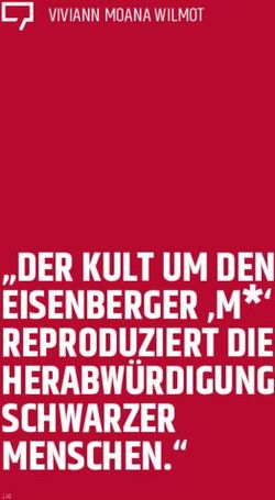 "DER KULT UM DEN EISENBERGER M*' REPRODUZIERT DIE HERABWÜRDIGUNG SCHWARZER MENSCHEN." - VIVIANN MOANA WILMOT - IDZ Jena