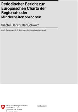 Periodischer Bericht zur Europ&auml;ischen Charta der Regionaloder Minderheitensprachen - Siebter Bericht der Schweiz