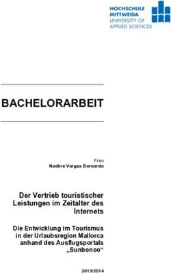 BACHELORARBEIT ! Der Vertrieb touristischer Leistungen im Zeitalter des Internets - Core