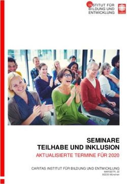 SEMINARE TEILHABE UND INKLUSION - AKTUALISIERTE TERMINE F&Uuml;R 2020 CARITAS INSTITUT F&Uuml;R BILDUNG UND ENTWICKLUNG