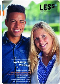 Nachsorge ist Vorsorge - Von der Krebserkrankung geheilt