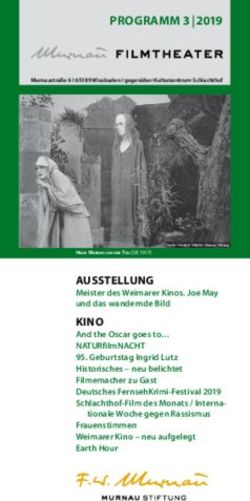 PROGRAMM 3| 2019 - Murnau Stiftung