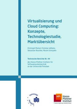 Virtualisierung und Cloud Computing: Konzepte, Technologiestudie, Markt&uuml;bersicht - publish.UP | Potsdam ...