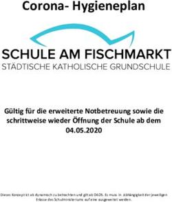 Corona-Hygieneplan - Gültig für die erweiterte Notbetreuung sowie die schrittweise wieder Öffnung der Schule ab dem 04.05.2020 - Schule am ...