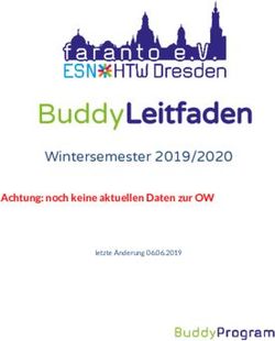 Buddy Leitfaden Wintersemester 2019/2020 - Achtung: noch keine aktuellen Daten zur OW - faranto eV