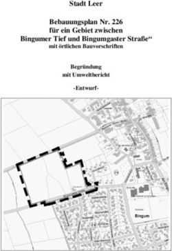 Stadt Leer Bebauungsplan Nr. 226 für ein Gebiet zwischen Bingumer Tief und Bingumgaster Straße" - mit örtlichen Bauvorschriften Begründung mit ...