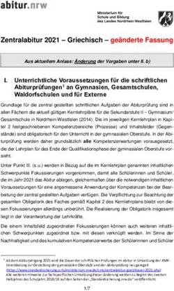 Zentralabitur 2021 - Griechisch - geänderte Fassung - Standardsicherung NRW
