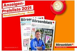 Anzeigen-Preisliste 2021 - Handelswerbung - Print - MVB GmbH