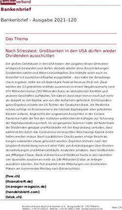 Bankenbrief Bankenbrief - Ausgabe 2021-120 - Das Thema Nach Stresstest: Gro&szlig;banken in den USA d&uuml;rfen wieder Dividenden aussch&uuml;tten - Bundesverband ...