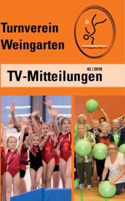 Turnverein Weingarten - TV-Mitteilungen42 / 2018