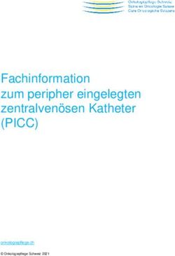 Fachinformation zum peripher eingelegten zentralven&ouml;sen Katheter - (PICC) - Onkologiepflege Schweiz