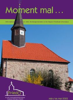 Moment mal - M&auml;rz bis Mai 2022 - Infor mationen aus den ev.-luth. Kirchengemeinden in der Region Friedland-Ober njesa - Friedo
