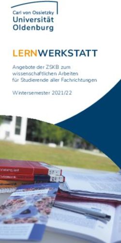 LERNWERKSTATT Angebote der ZSKB zum wissenschaftlichen Arbeiten f&uuml;r Studierende aller Fachrichtungen Wintersemester 2021/22 - Universit&auml;t ...