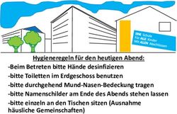 Hygieneregeln f&uuml;r den heutigen Abend: Gesamtschule ...