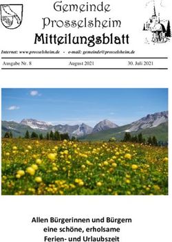 Gemeinde Prosselsheim Mitteilungsblatt