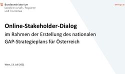 Online-Stakeholder-Dialog - im Rahmen der Erstellung des nationalen GAP-Strategieplans für Österreich - Bundesministerium für ...