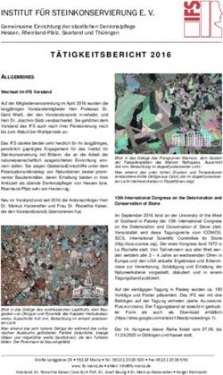 T&Auml;TIGKEITSBERICHT 2016 - Institut f&uuml;r Steinkonservierung Mainz