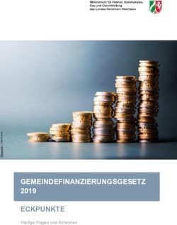 GEMEINDEFINANZIERUNGSGESETZ - 2019 ECKPUNKTE H&auml;ufige Fragen und Antworten - Nordrhein ...