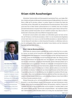 Krisen nicht Ausschweigen - Böhni Communications