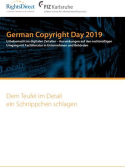 German Copyright Day 2019 - Dem Teufel im Detail ein Schnippchen schlagen - Urheberrecht im digitalen Zeitalter - Auswirkungen auf den ...