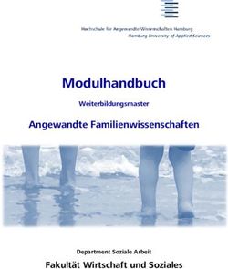 Modulhandbuch Angewandte Familienwissenschaften - Fakultät Wirtschaft und Soziales - HAW Hamburg