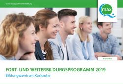 FORT- UND WEITERBILDUNGSPROGRAMM 2019 - Bildungszentrum Karlsruhe - maxQ.