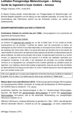 Leitfaden Preisgünstige Mietwohnungen - Anhang Guide du logement à loyer modéré - Annexe - EPFL