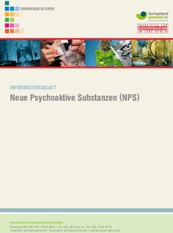 Neue Psychoaktive Substanzen (NPS) - INFORMATIONSBLATT - Suchtpr&auml;vention Berlin