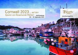 Cornwall 2023 auf den - Spuren von Rosamunde Pilcher! Golf-Rundreise 03 - 10. September 2023 - Golf Travel Project