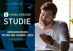 STUDIE ABMAHNUNGEN IM ONLINE-HANDEL 2020 - FEBRUAR 2021 - Händlerbund