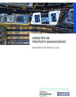ANBIETER IM PROPERTY MANAGEMENT - Markt&uuml;bersicht Schweiz 2021 - FORSCHUNGS- UND BILDUNGSKOOPERATION - Drees & Sommer