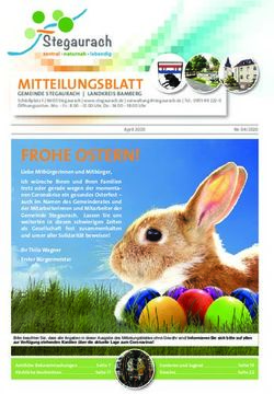 FROHE OSTERN! MITTEILUNGSBLATT - Gemeinde Stegaurach