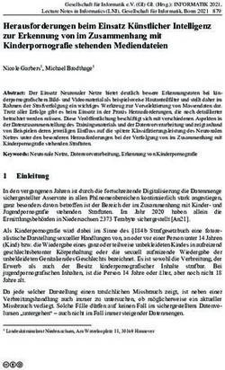 Herausforderungen beim Einsatz K&uuml;nstlicher Intelligenz zur Erkennung von im Zusammenhang mit Kinderpornografie stehenden Mediendateien ...