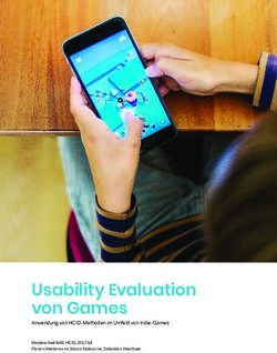 Usability Evaluation von Games - Anwendung von HCID-Methoden im Umfeld von Indie-Games