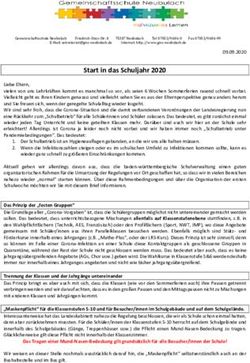 Start in das Schuljahr 2020 - Gemeinschaftsschule Neubulach