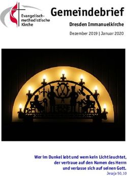 Gemeindebrief Dresden Immanuelkirche - Dezember 2019 | Januar 2020