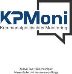 Analyse zum Themenkomplex Mietendeckel und Normenkontrollklage - KPMoni