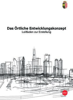 Das Örtliche Entwicklungskonzept - Leitfaden zur Erstellung - Land Oberösterreich
